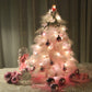 Christmas Ornament Desktop Small Tree Christmas Tree Pink Feather Decoration Tree - Krosscanada