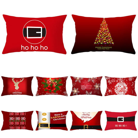 Christmas peach leather pillowcase - Krosscanada
