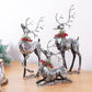 Christmas Retro Wrought Iron Christmas Elk Decoration Desktop Ornaments - Krosscanada