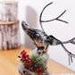 Christmas Retro Wrought Iron Christmas Elk Decoration Desktop Ornaments - Krosscanada