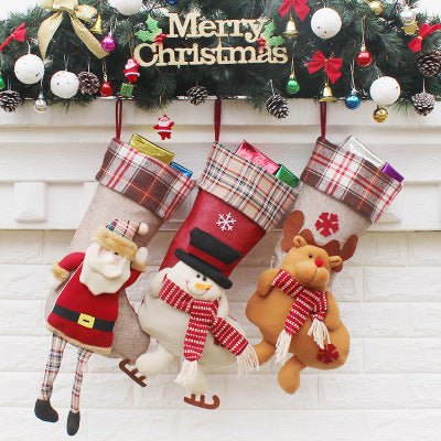 Christmas Sock Gift Bag Christmas Ornament - Krosscanada