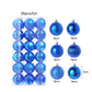 Christmas Tree Ornament Plastic Glitter Ball - Krosscanada