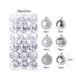 Christmas Tree Ornament Plastic Glitter Ball - Krosscanada