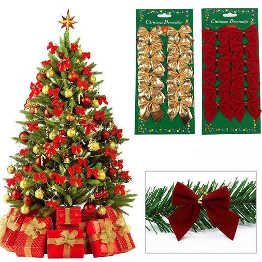 Christmas Tree Ornaments Christmas Decoration Bow - Krosscanada