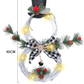 Christmas wreath pendant LED lights garland - Krosscanada