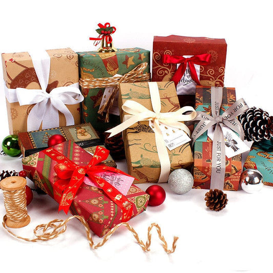 Classic Christmas Gift Wrapping Paper Thickened - Krosscanada