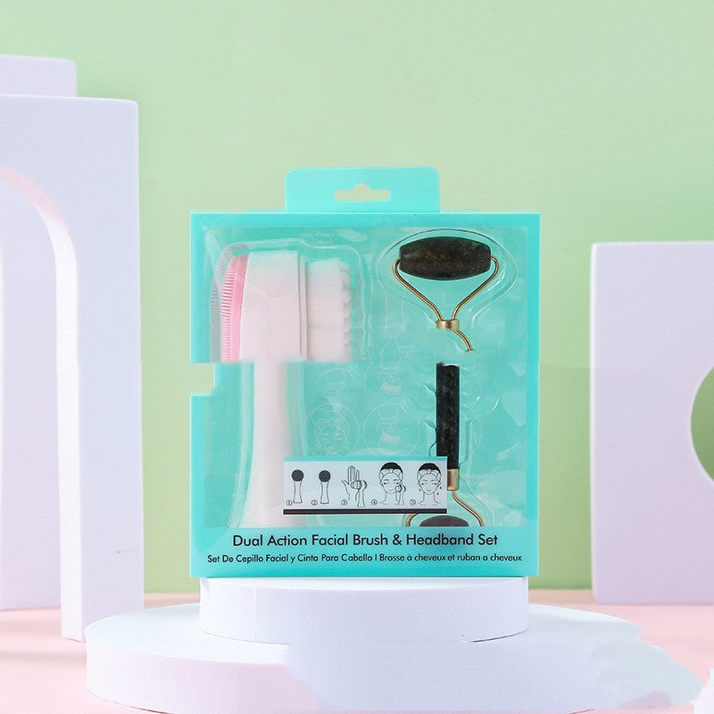 Cleansing Brush Jade Roller Push Face Beauty Device Eye - Krosscanada