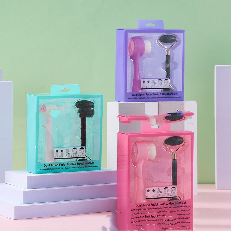 Cleansing Brush Jade Roller Push Face Beauty Device Eye - Krosscanada