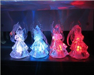 Colorful Acrylic Angel Night Light Christmas Gifts - Krosscanada