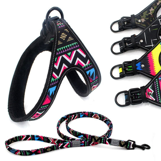 Colorful Dog Leash Dog Walking Rope Small And Medium - sized Dog Explosion - proof Dog Chain - Krosscanada