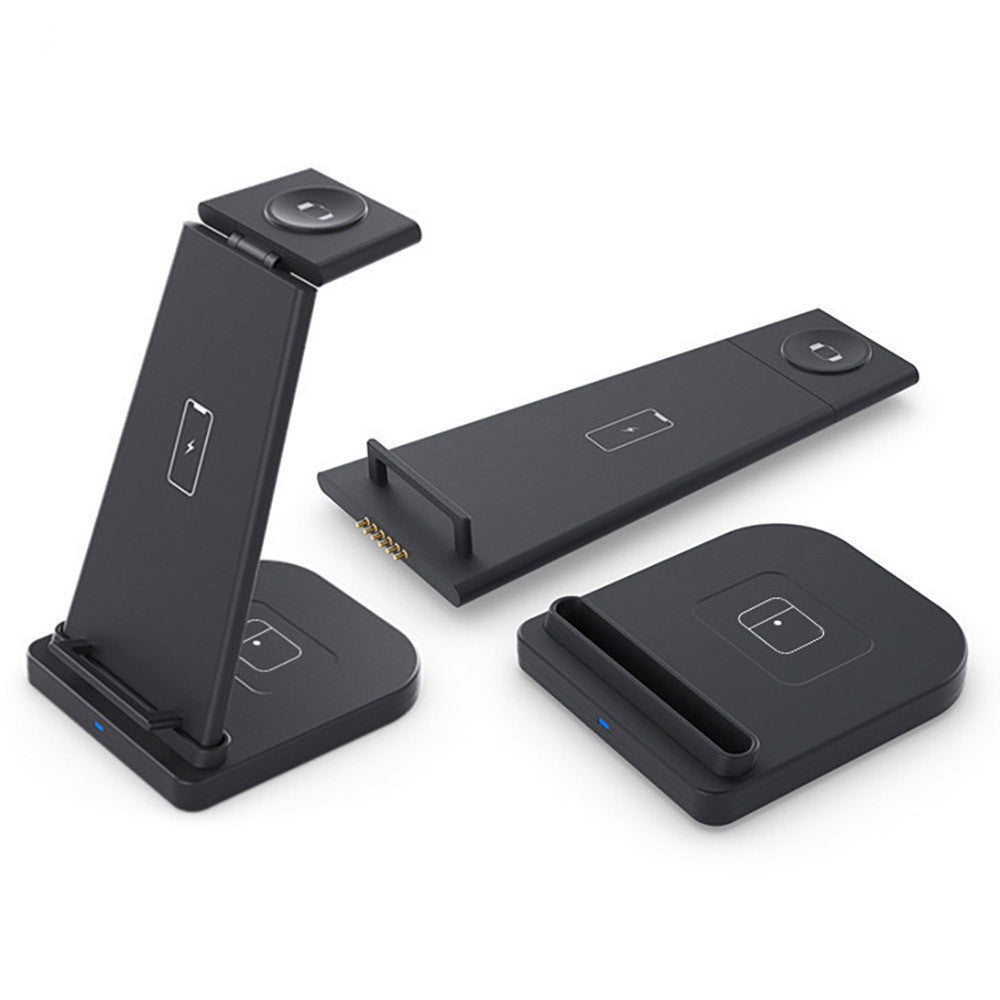 Compatible with Apple , 3 - in - 1 splicing wireless charger supports QI charging - Krosscanada
