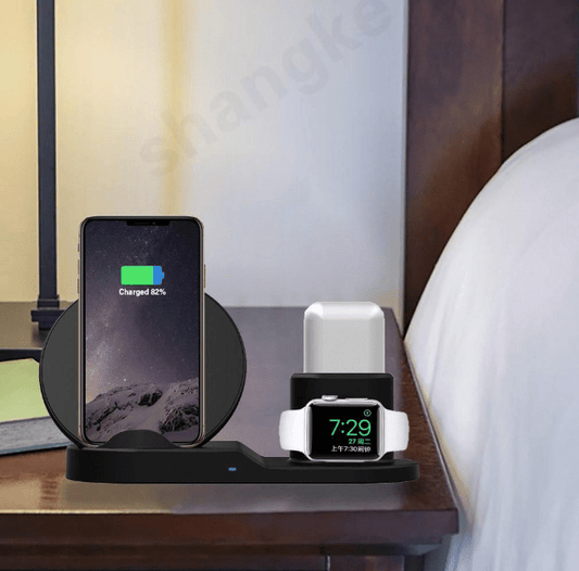 Compatible with Apple , 3 - in - 1 Wireless Charger - Krosscanada