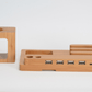 Compatible with Apple , Bamboo, wood andMobile applewatch bracket charging wooden bracket multi - function flat cell phone base - Krosscanada