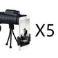 Compatible with Apple, Monocular Telescope Zoom Scope with Compass Phone Clip Tripod - Krosscanada