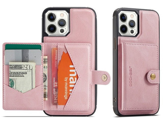 Compatible with Apple, Multifunctional Magnetic Card Holder Mobile Phone Case Iphone12pro Max Coin Purse - Krosscanada