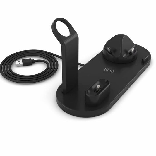Compatible with Apple, Suitable For Iphone 4 In 1 Wireless Charging Stand - Krosscanada