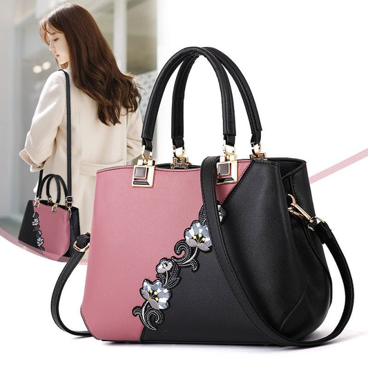 Contrasting color ladies bag handbag - Krosscanada