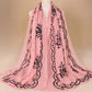 Cotton Embroidered Long Scarf For Indian Women - Krosscanada