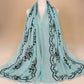 Cotton Embroidered Long Scarf For Indian Women - Krosscanada