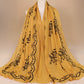 Cotton Embroidered Long Scarf For Indian Women - Krosscanada