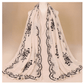 Cotton Embroidered Long Scarf For Indian Women - Krosscanada