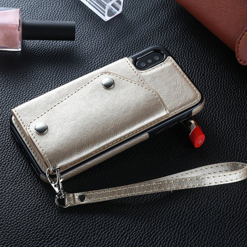Creative Card Wallet Leather Case With Lanyard - Krosscanada