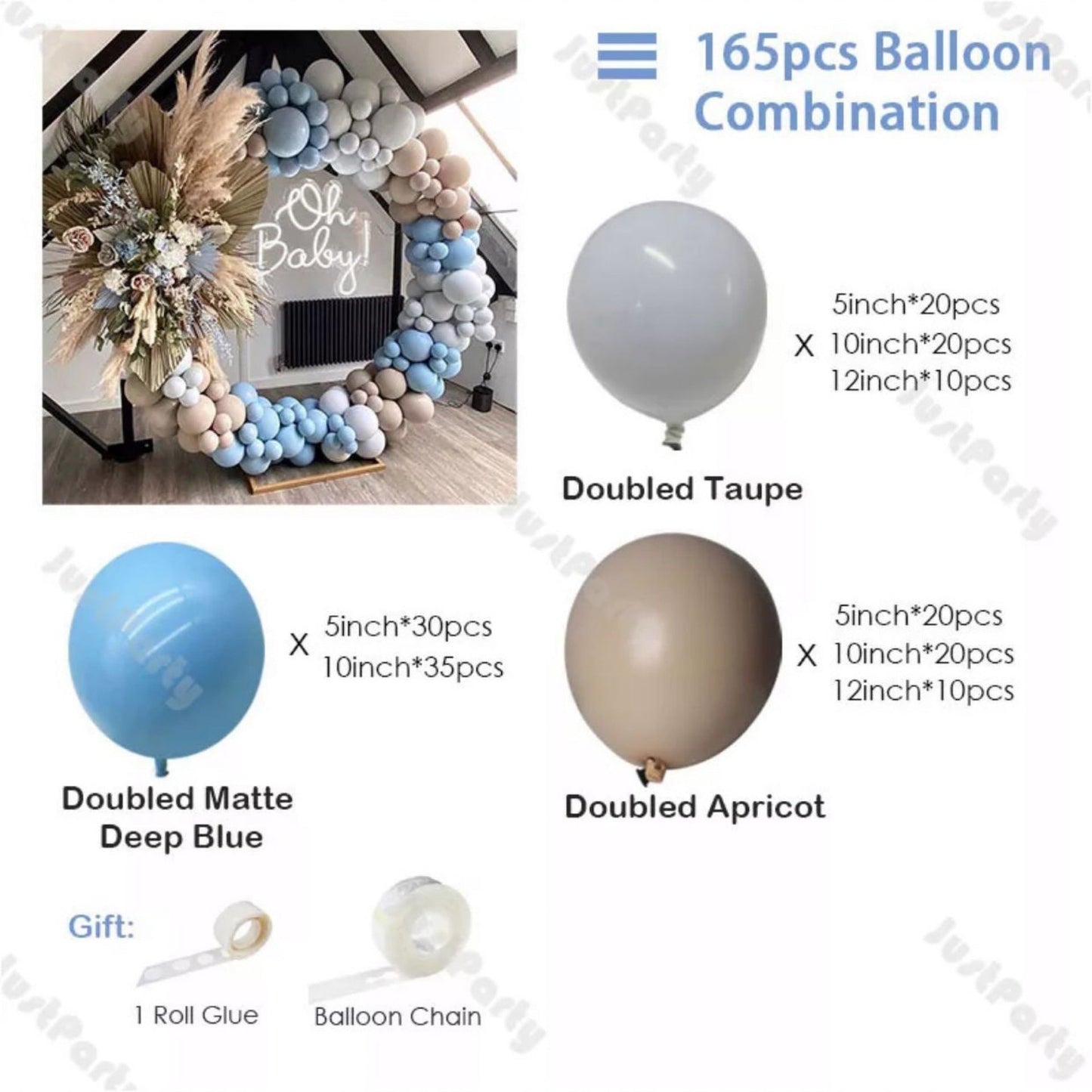 Cross - border New Retro Gray Apricot Balloon Chain Set Party Wedding Adult Ceremony Opening Arch Wreath Decoration - Krosscanada