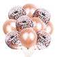 Crown Digital Sequins Rose Gold Latex Balloon Set - Krosscanada