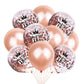 Crown Digital Sequins Rose Gold Latex Balloon Set - Krosscanada
