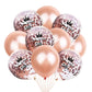 Crown Digital Sequins Rose Gold Latex Balloon Set - Krosscanada