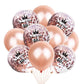 Crown Digital Sequins Rose Gold Latex Balloon Set - Krosscanada