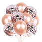 Crown Digital Sequins Rose Gold Latex Balloon Set - Krosscanada