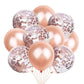 Crown Digital Sequins Rose Gold Latex Balloon Set - Krosscanada