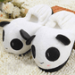 Cute Panda Autumn And Winter Warm Bag With Cotton Shoes Couple Home Thickening Bag With Cotton Slippers Cartoon Floor Tow - Krosscanada