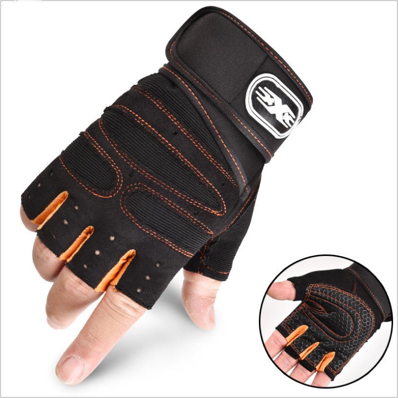 Cycling Gloves Half Finger Breathable Elastic Outdoor Bike Bicycle Riding Fitness Glove Accessories - Krosscanada