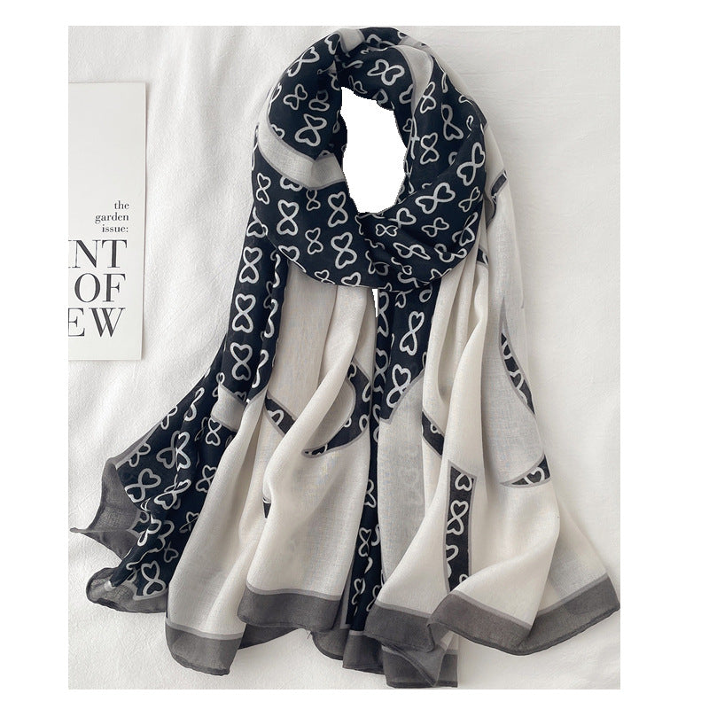 Ladies Decorative Accessories Printed Fashion Scarf - KKscollecation