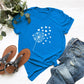 Dandelion Printed Cotton Short - sleeved T-shirt Women - Krosscanada