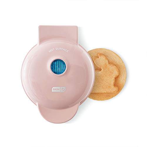 Dash DMW001AQ, Mini Waffle Maker Machine for Individuals, Paninis, Hash Browns, & Other On the Go Breakfast, Lunch, or Snacks, with Easy to Clean, Non - Stick Sides, 4 Inch, Aqua - Krosscanada