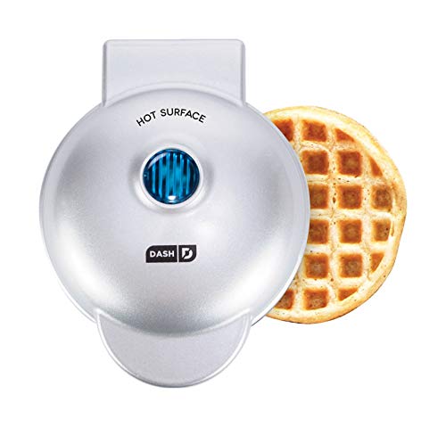Dash DMW001AQ, Mini Waffle Maker Machine for Individuals, Paninis, Hash Browns, & Other On the Go Breakfast, Lunch, or Snacks, with Easy to Clean, Non - Stick Sides, 4 Inch, Aqua - Krosscanada
