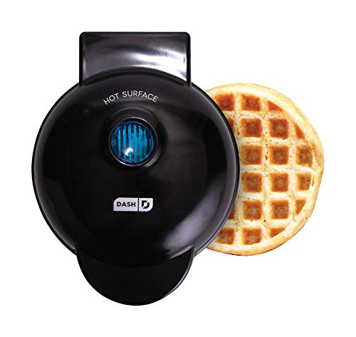 Dash DMW001AQ, Mini Waffle Maker Machine for Individuals, Paninis, Hash Browns, & Other On the Go Breakfast, Lunch, or Snacks, with Easy to Clean, Non - Stick Sides, 4 Inch, Aqua - Krosscanada