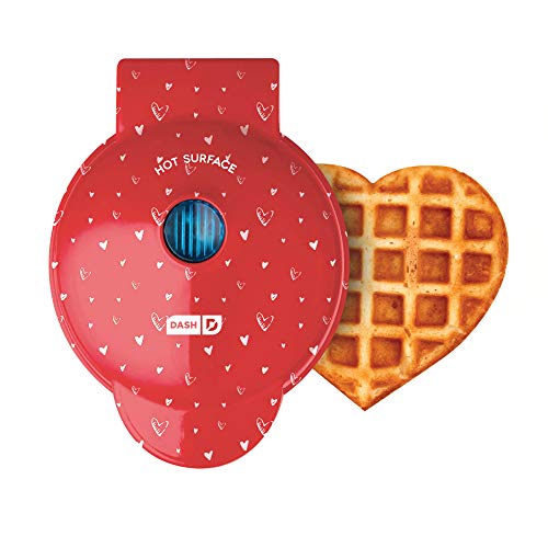 Dash DMW001AQ, Mini Waffle Maker Machine for Individuals, Paninis, Hash Browns, & Other On the Go Breakfast, Lunch, or Snacks, with Easy to Clean, Non - Stick Sides, 4 Inch, Aqua - Krosscanada