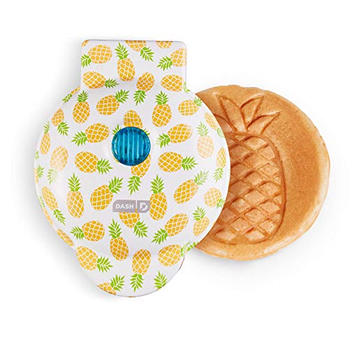 Dash DMW001AQ, Mini Waffle Maker Machine for Individuals, Paninis, Hash Browns, & Other On the Go Breakfast, Lunch, or Snacks, with Easy to Clean, Non - Stick Sides, 4 Inch, Aqua - Krosscanada