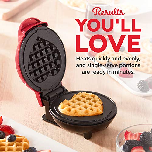 Dash DMW001AQ, Mini Waffle Maker Machine for Individuals, Paninis, Hash Browns, & Other On the Go Breakfast, Lunch, or Snacks, with Easy to Clean, Non - Stick Sides, 4 Inch, Aqua - Krosscanada