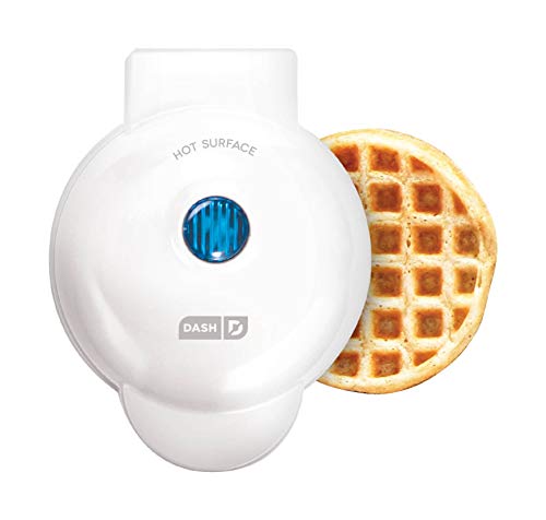 Dash DMW001AQ, Mini Waffle Maker Machine for Individuals, Paninis, Hash Browns, & Other On the Go Breakfast, Lunch, or Snacks, with Easy to Clean, Non - Stick Sides, 4 Inch, Aqua - Krosscanada