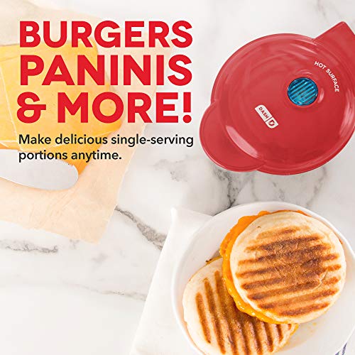 Dash DMW001AQ, Mini Waffle Maker Machine for Individuals, Paninis, Hash Browns, & Other On the Go Breakfast, Lunch, or Snacks, with Easy to Clean, Non - Stick Sides, 4 Inch, Aqua - Krosscanada