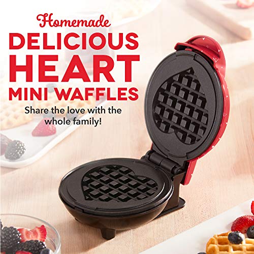 Dash DMW001AQ, Mini Waffle Maker Machine for Individuals, Paninis, Hash Browns, & Other On the Go Breakfast, Lunch, or Snacks, with Easy to Clean, Non - Stick Sides, 4 Inch, Aqua - Krosscanada