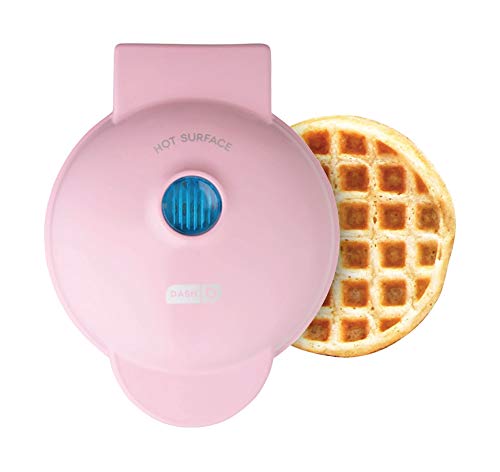 Dash DMW001AQ, Mini Waffle Maker Machine for Individuals, Paninis, Hash Browns, & Other On the Go Breakfast, Lunch, or Snacks, with Easy to Clean, Non - Stick Sides, 4 Inch, Aqua - Krosscanada