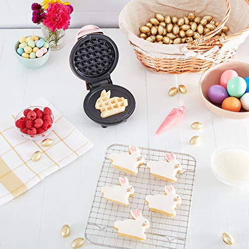 Dash DMW001AQ, Mini Waffle Maker Machine for Individuals, Paninis, Hash Browns, & Other On the Go Breakfast, Lunch, or Snacks, with Easy to Clean, Non - Stick Sides, 4 Inch, Aqua - Krosscanada