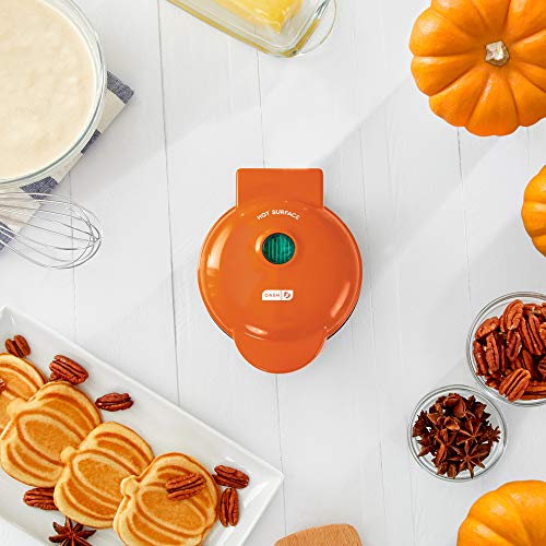 Dash DMW001AQ, Mini Waffle Maker Machine for Individuals, Paninis, Hash Browns, & Other On the Go Breakfast, Lunch, or Snacks, with Easy to Clean, Non - Stick Sides, 4 Inch, Aqua - Krosscanada