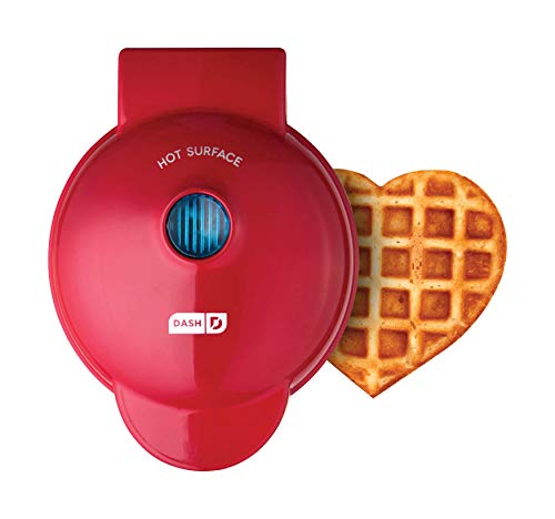 Dash DMW001AQ, Mini Waffle Maker Machine for Individuals, Paninis, Hash Browns, & Other On the Go Breakfast, Lunch, or Snacks, with Easy to Clean, Non - Stick Sides, 4 Inch, Aqua - Krosscanada